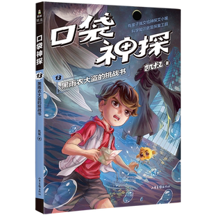口袋神探13黑雨衣大盗的挑战书叔讲故事口袋神探科学漫画 艾小坡小学生三四五年级课外阅读书6-8-10-12岁侦探推理小说故事