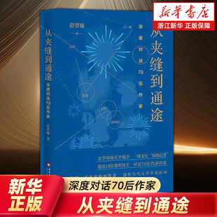 从夹缝到通途 深度对话70后作家 一线文坛“记者” 舒晋瑜访谈录 追访18位鲁奖得主，对话70后代表作家 现代采访纪实文学书