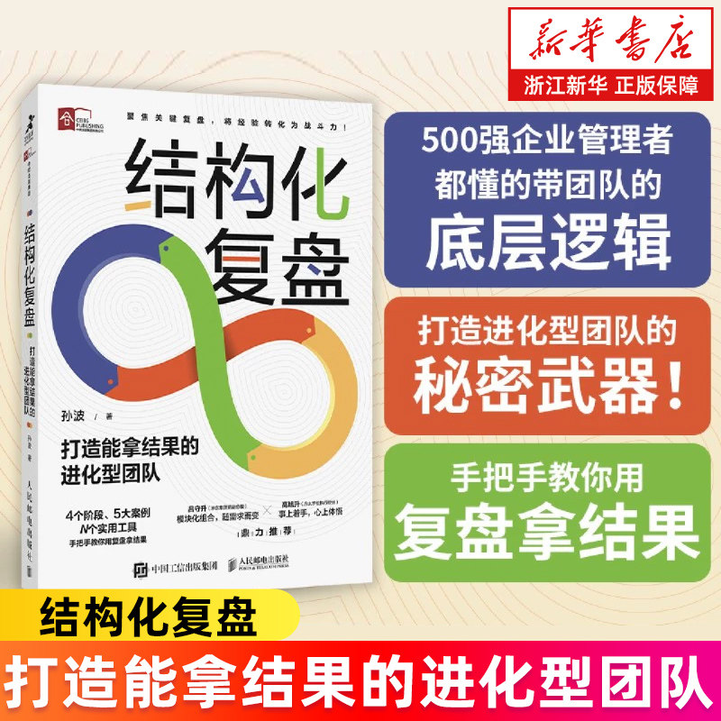 【新华书店旗舰店】结构化复盘:打造能拿结果的进化型团队 提升管理者的复盘能力和团队战斗力 团队管理者的方法 正版书籍
