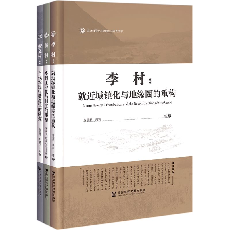 北京师范大学京师社会调查丛书(共3册)(精)