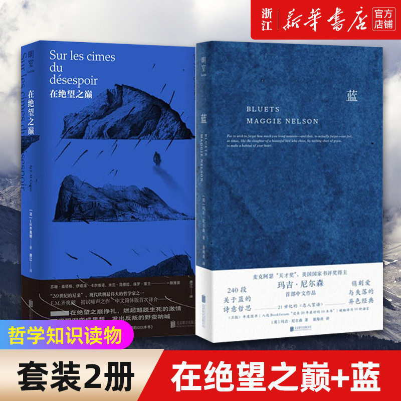 【套装2册】正版包邮 在绝望之巅+蓝 哲学书籍哲学知识读物 被称为20世纪尼采 译者唐江 米兰昆德拉 保罗·策兰等当代名家一致推崇属于什么档次？