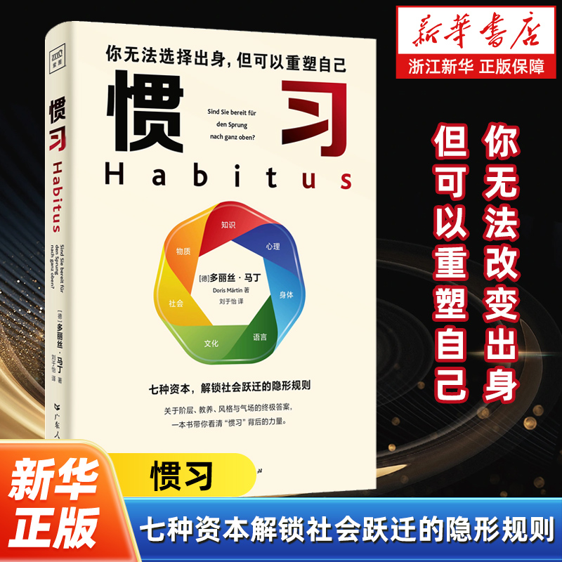 惯习 你无法改变出身但可以重塑自己 七种资本解锁社会跃迁的隐形规则 用惯习重构你的教养气场风格资源 自我实现励志成功读物