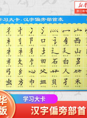 识字书幼儿认字汉字偏旁部首表/学习大卡幼儿启蒙早教识字生字卡看图识字数学小学生拼音认读卡片有声伴读幼升小入学学前准备