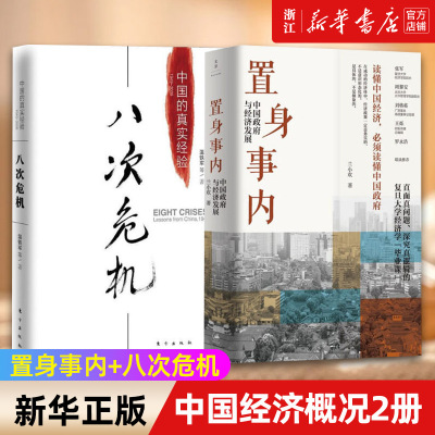 【套装2册】置身事内 兰小欢+八次危机温铁军 中国政府与经济发展 中国的真实经验 中国经济概况历史发展新趋势 正版书籍包邮