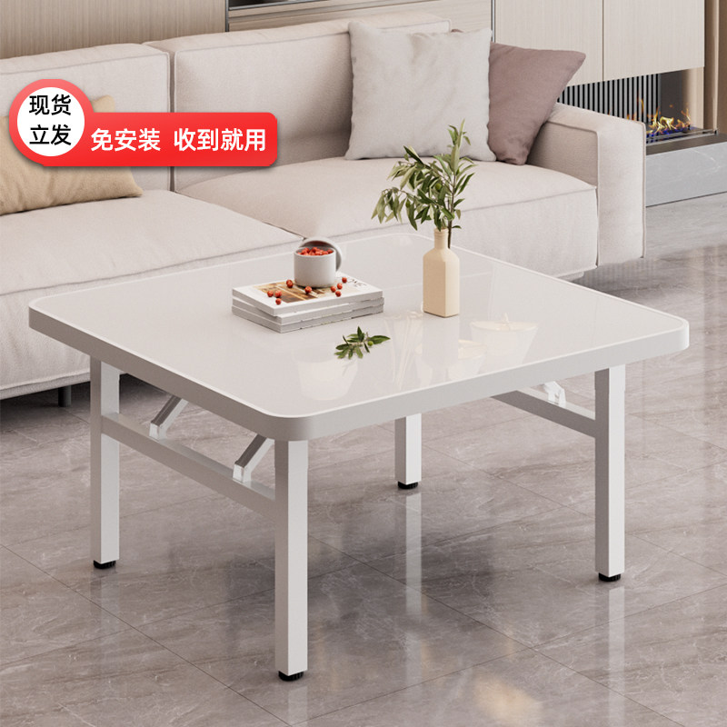 可折叠桌家用简易可携式矮桌地桌户外摆摊快餐桌地摊正方形小方桌