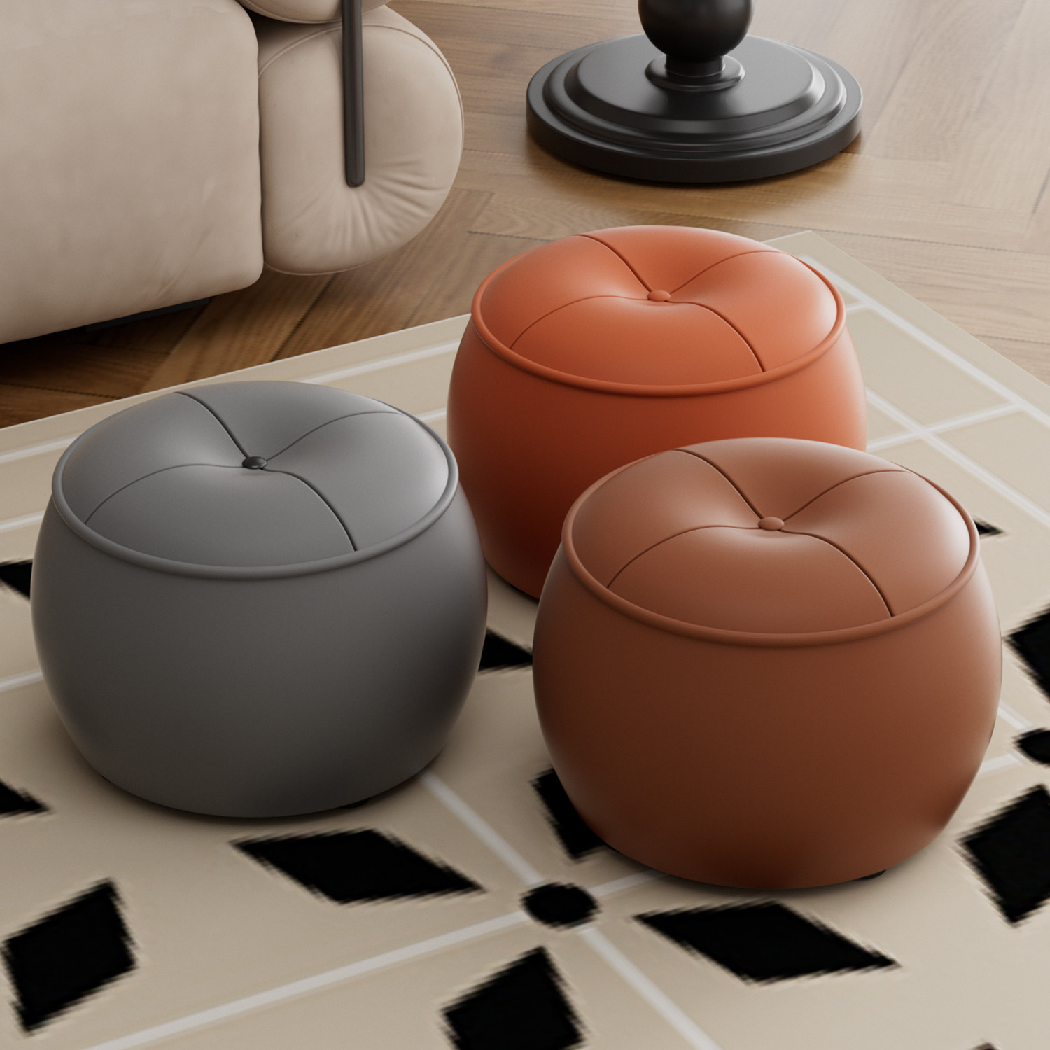 家用小凳子玄关客厅门口换鞋凳坐墩小矮凳简约茶几凳沙发凳儿童凳,住宅家具,矮凳,淘宝优惠券,粉丝福利购,淘宝优惠卷