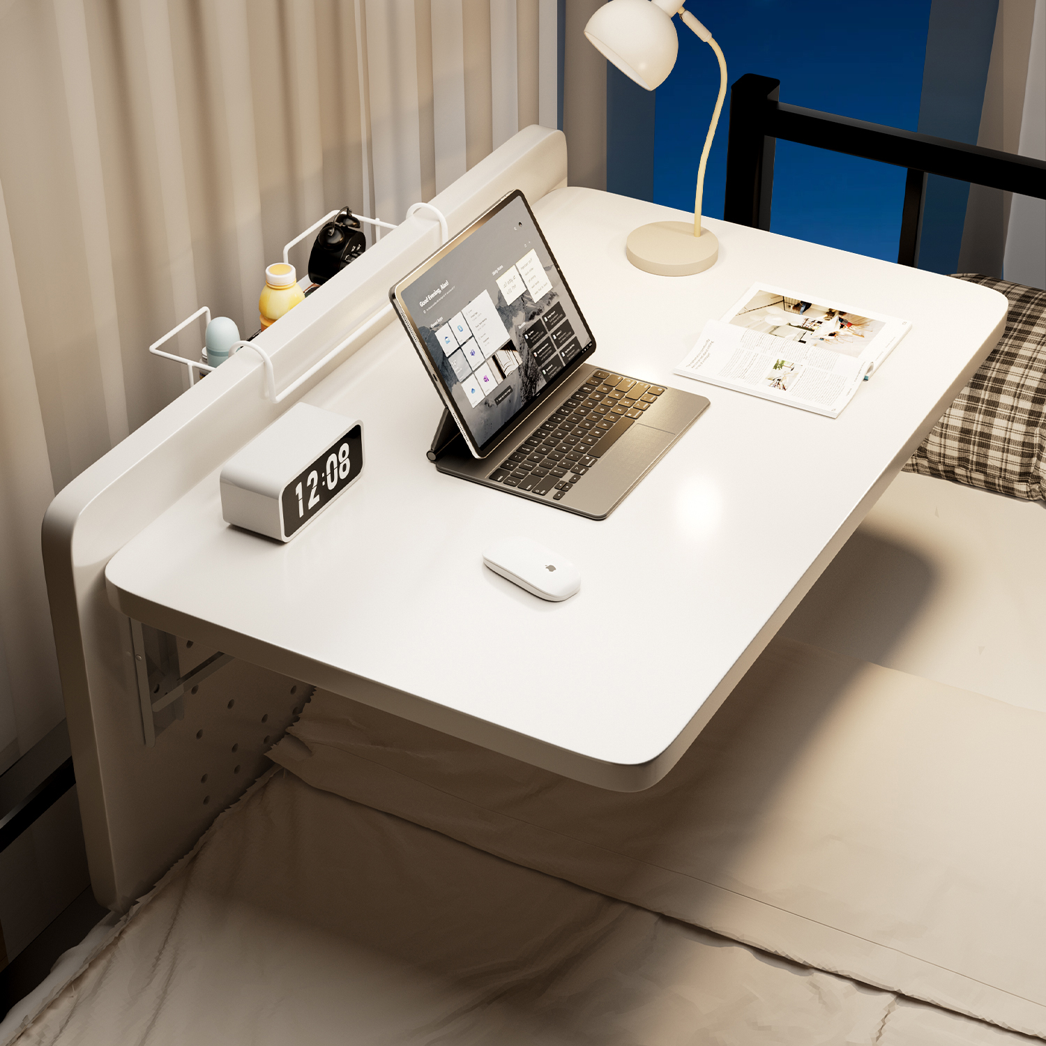 悬空可折叠床上小桌子