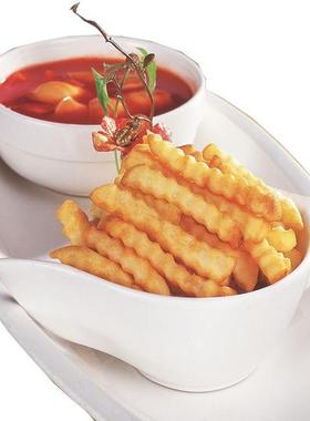 进口蓝威斯顿薯条X7600曲薯条冷冻薯条半成品波纹薯商用整箱包邮