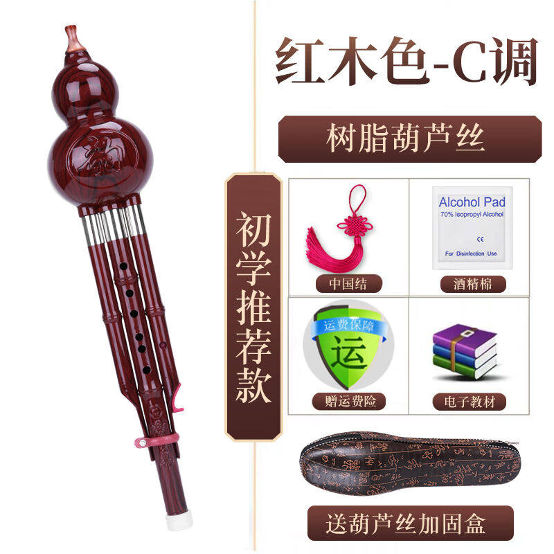 天鹅紫竹葫芦丝乐器初学者男入门c调三音降b调小学生演奏儿童自学