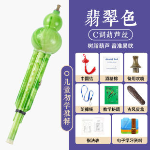 欢笛葫芦丝降b调7孔葫芦丝乐器初学者C调降B调防摔儿童小学生专用