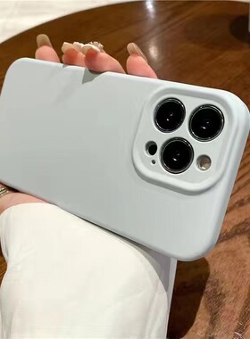 适用苹果15Promax手机壳iPhone15pro液态硅胶15/14精孔全包14Promax简约纯色13Promax新款高级感12/11