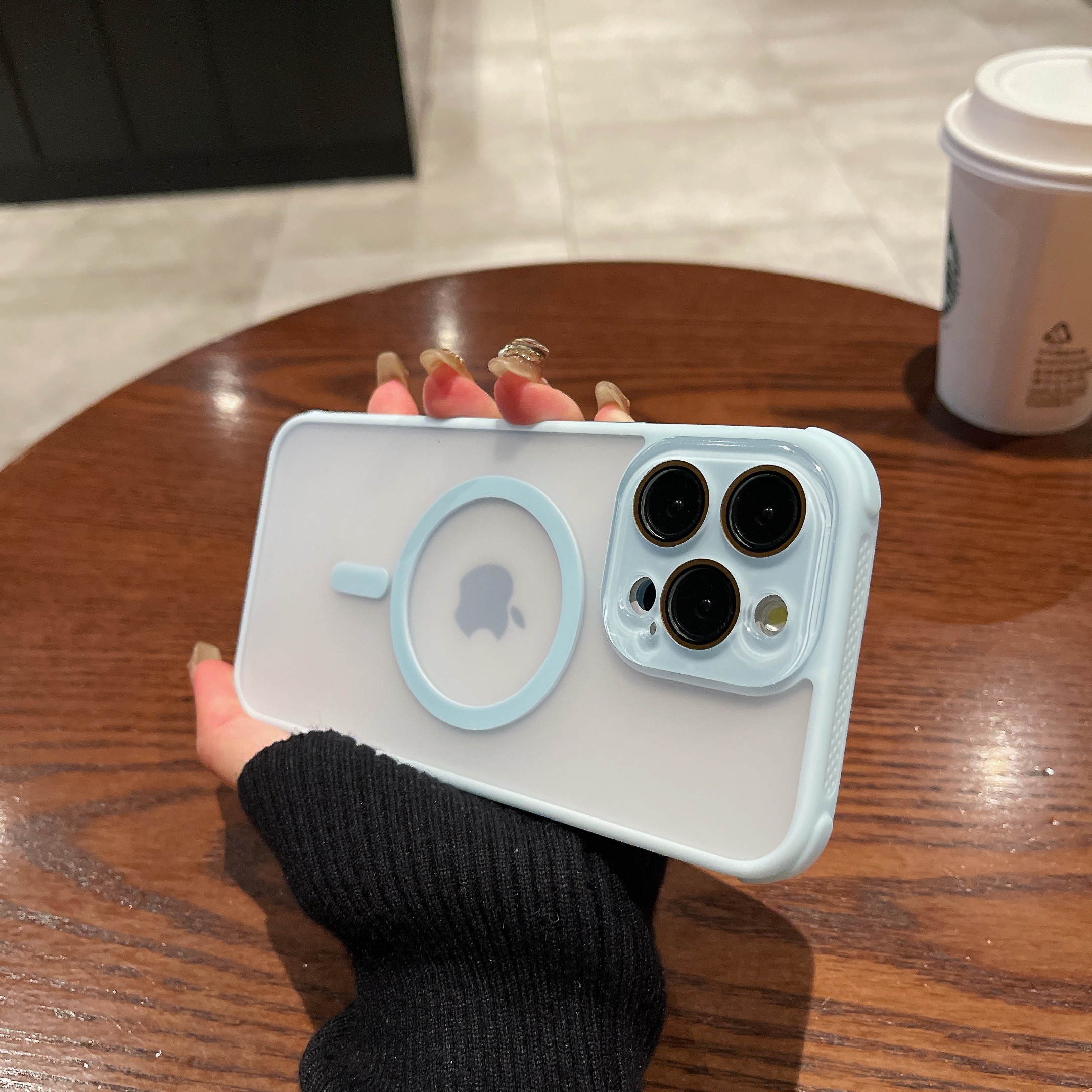 Magsafe磁吸適用蘋果15Promax手機殼iPhone14新款散熱14Promax膚感磨砂16帶鏡頭膜13/12全包防摔12pro保護套