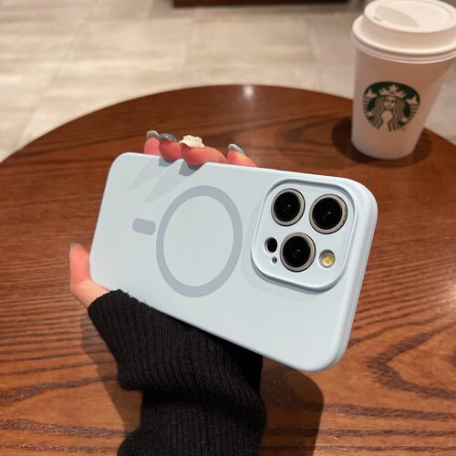 苹果iPhone液态硅胶简约磁吸