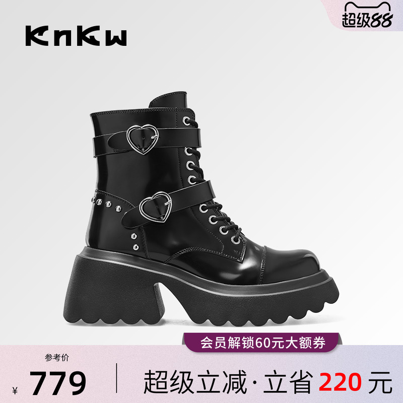knkw马丁靴潮英伦风短靴