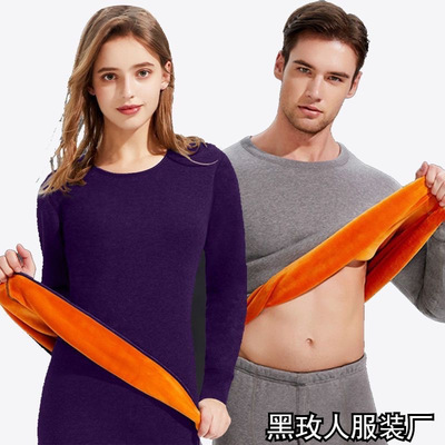 Golden fleece thermal underwear for men/women, thickened保暖