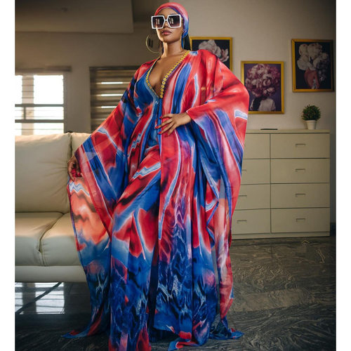 2021 Dashiki African New Fashion Suit (Dress and Trousers)