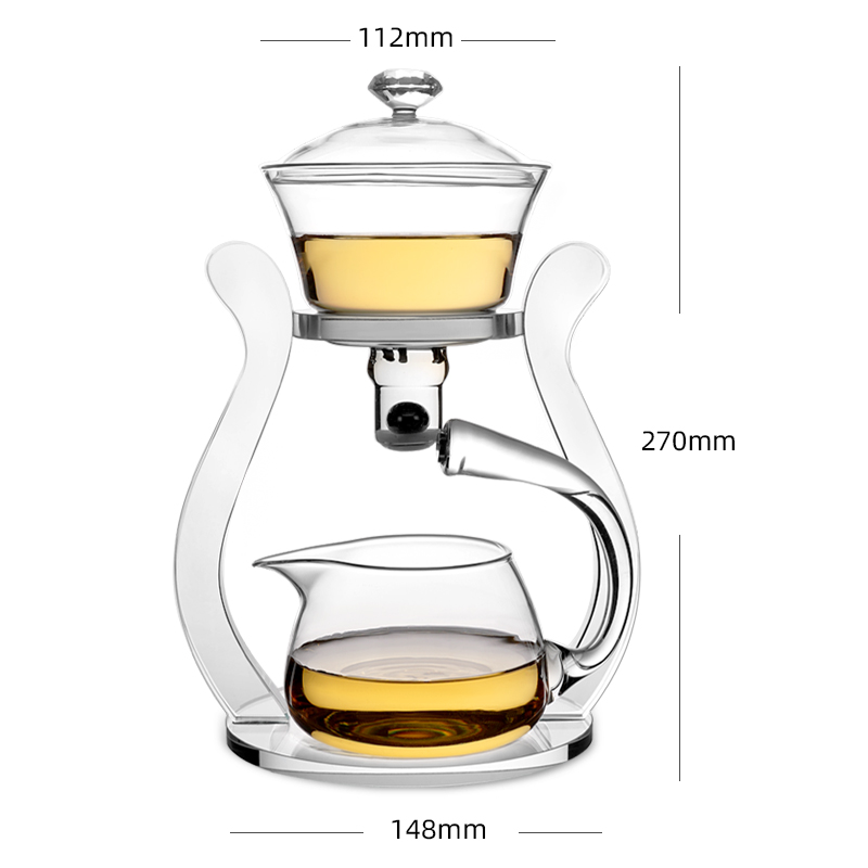玻璃茶漏茶滤一体过滤器漏斗懒人泡茶神器功夫泡茶公道杯茶具配件