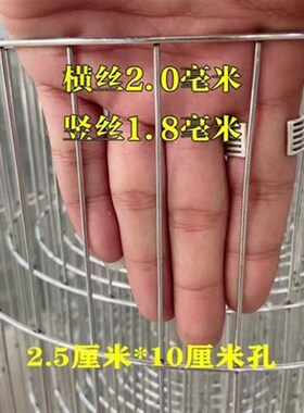 铁丝网围栏镀锌网片养殖围网栅栏加密自制笼子材料不锈钢丝网铁网