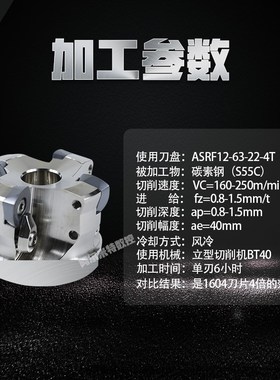 快进给铣刀片SDMT1205/1505四方形R6R5数控刀片ASRF12/15刀盘