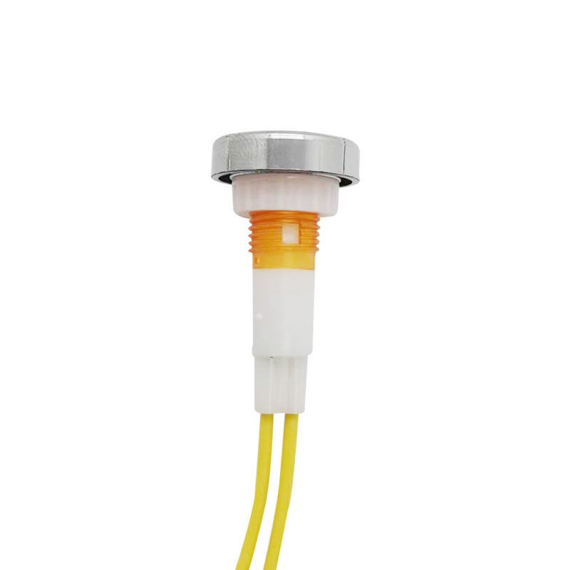 10-7带线信号灯 电源指示灯DC12V DC24V AC220 AC380V 开孔10mm
