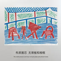 David Hockney oil painting Print core living Room Study painting Spray painting canvas thumbnail 4