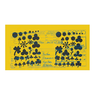 安迪沃霍尔 SAS客票工作室潮流波普艺术画 黄色风格喷绘画布画芯