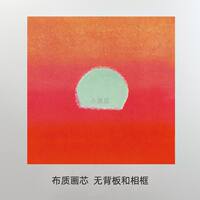 Andy Warhol's small-sized abstract art decorative painting sunrise and sunset INS core printed canvas thumbnail 5