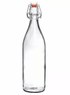 Clasp glass sealed water bottle enzyme wine juice bottle