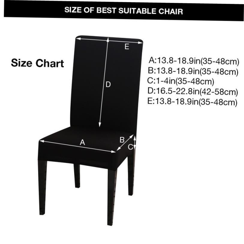 Spandex Elastic Printing Dining Chair cover Anti-dirty Kitch