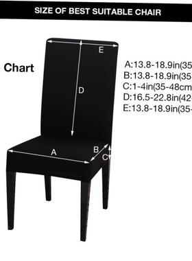 Spandex Elastic Printing Dining Chair cover Anti-dirty Kitch