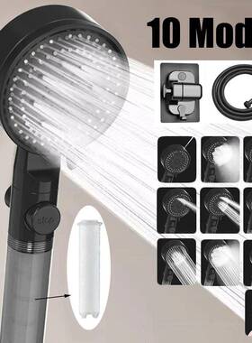 10 Spray Filtered Shower Head High-Pressure Handheld Water S