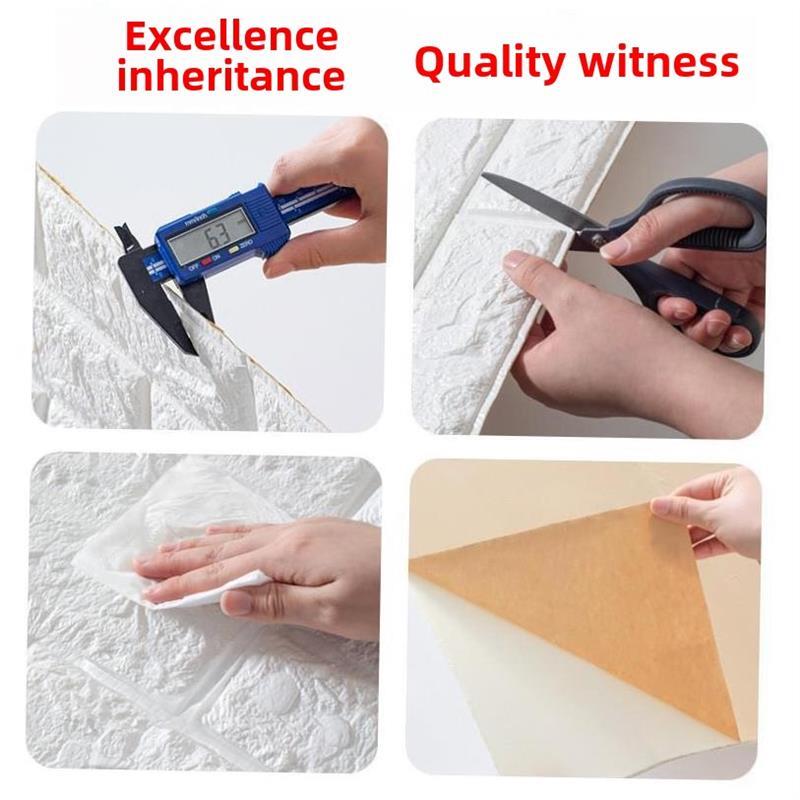 3D Wall Sticker Imitation Brick aterproof Wallpaper Room