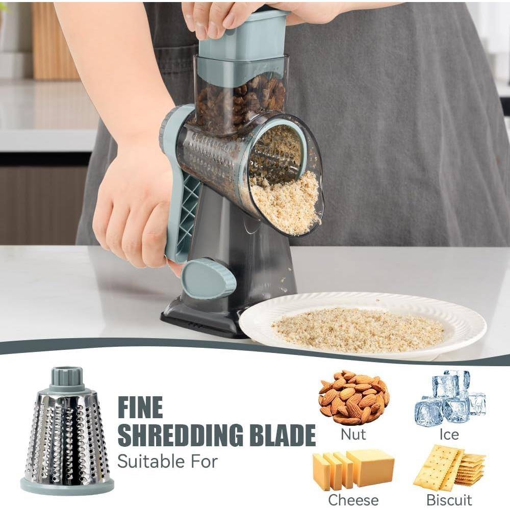 Rotary Cheese Grater Vegetable Cheese Shredder Slicer