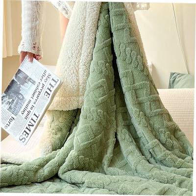 Large Sherpa Fleece Blanket Throw Fur Warm Sofa Bed Soft