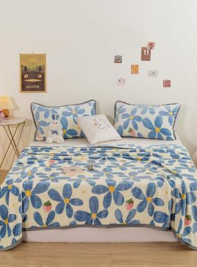 Blanket Quilt winter Double sided warmth Extra thick flannel