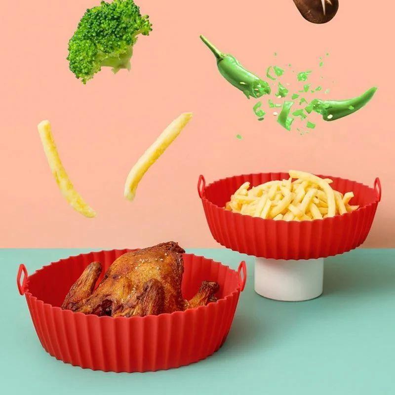 Air Fryer Silicone Liners Air Fryer Silicone Pot Reusable Si