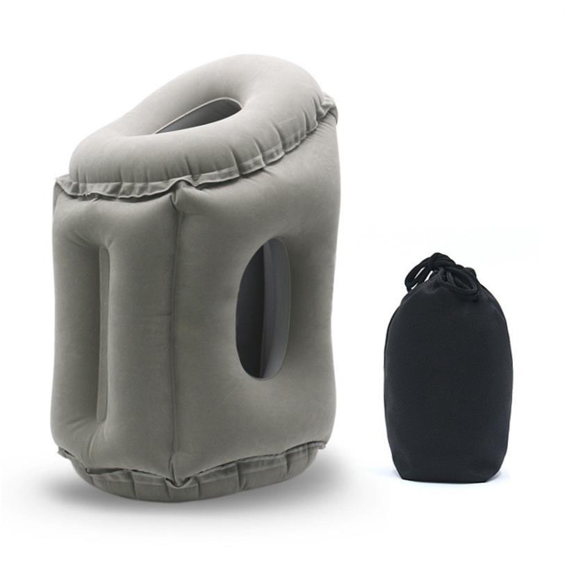 inflatable air pillow travel airplane rest sleep u shape