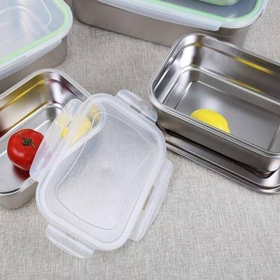 Fast food tray container stainless steel crisper box2019new