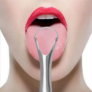 Portable Tongue Cleaner Tongue Scraper Reusable Stainless