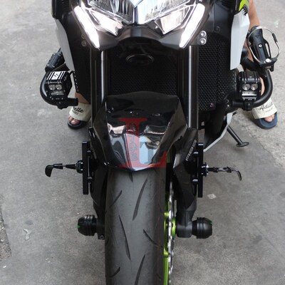 适用于川崎Z900 SE改装前轮定风翼Z900RS蝙蝠翅膀V破风导流翼风刃