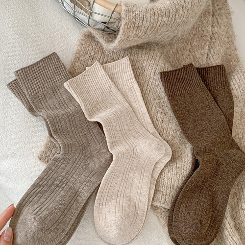 【高级感】秋冬温柔百搭中筒袜