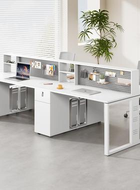 办公桌员工位职员桌椅组合简约现代面对面2四4人位办公室家具套装