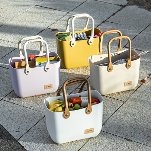 手提购物篮大号零食水果收纳篮子