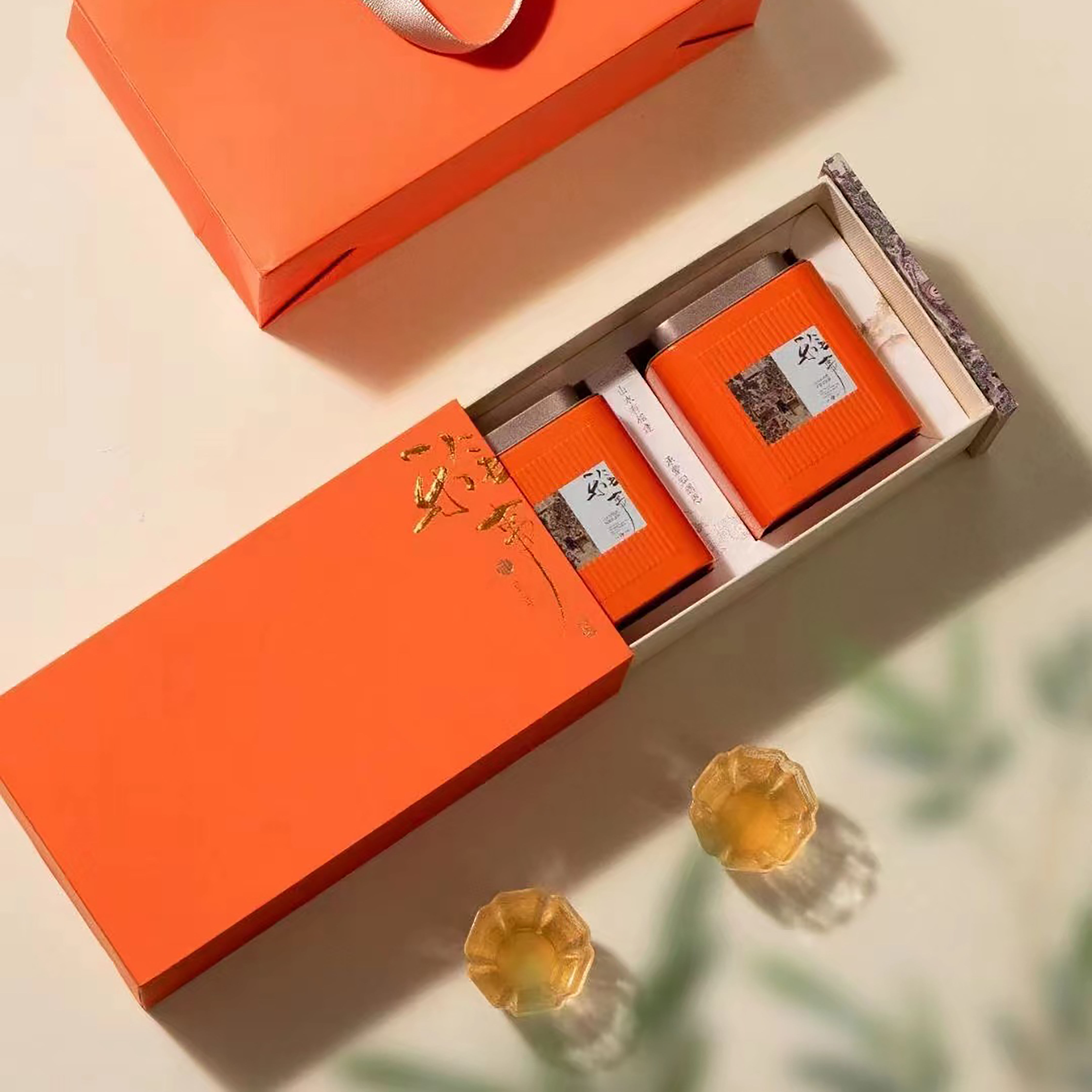 茶叶包装空礼盒创意中式半斤装伴手礼红茶绿茶通用企业定制茶包装