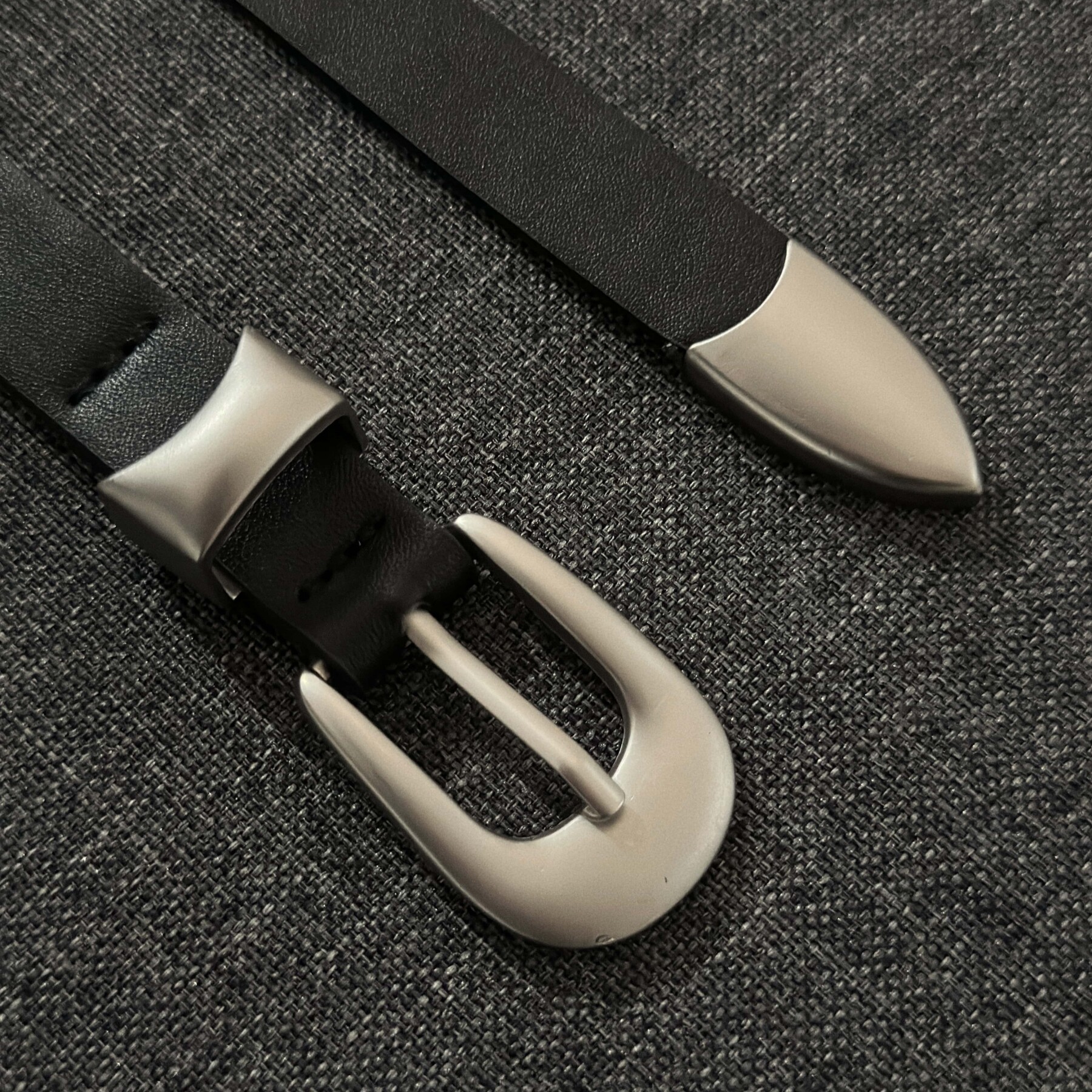 ironworks细窄款金属针扣腰带设计感cleanfit小众原创腰带男女款