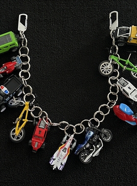 ironworks汽车总动员元素腰间挂饰时尚裤链小众男女同款包包挂件