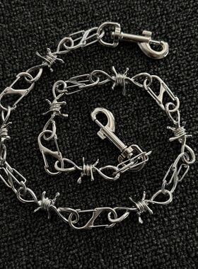 ironworks原创手作vibe穿搭配饰金属裤链拼接风包挂小众质感单品