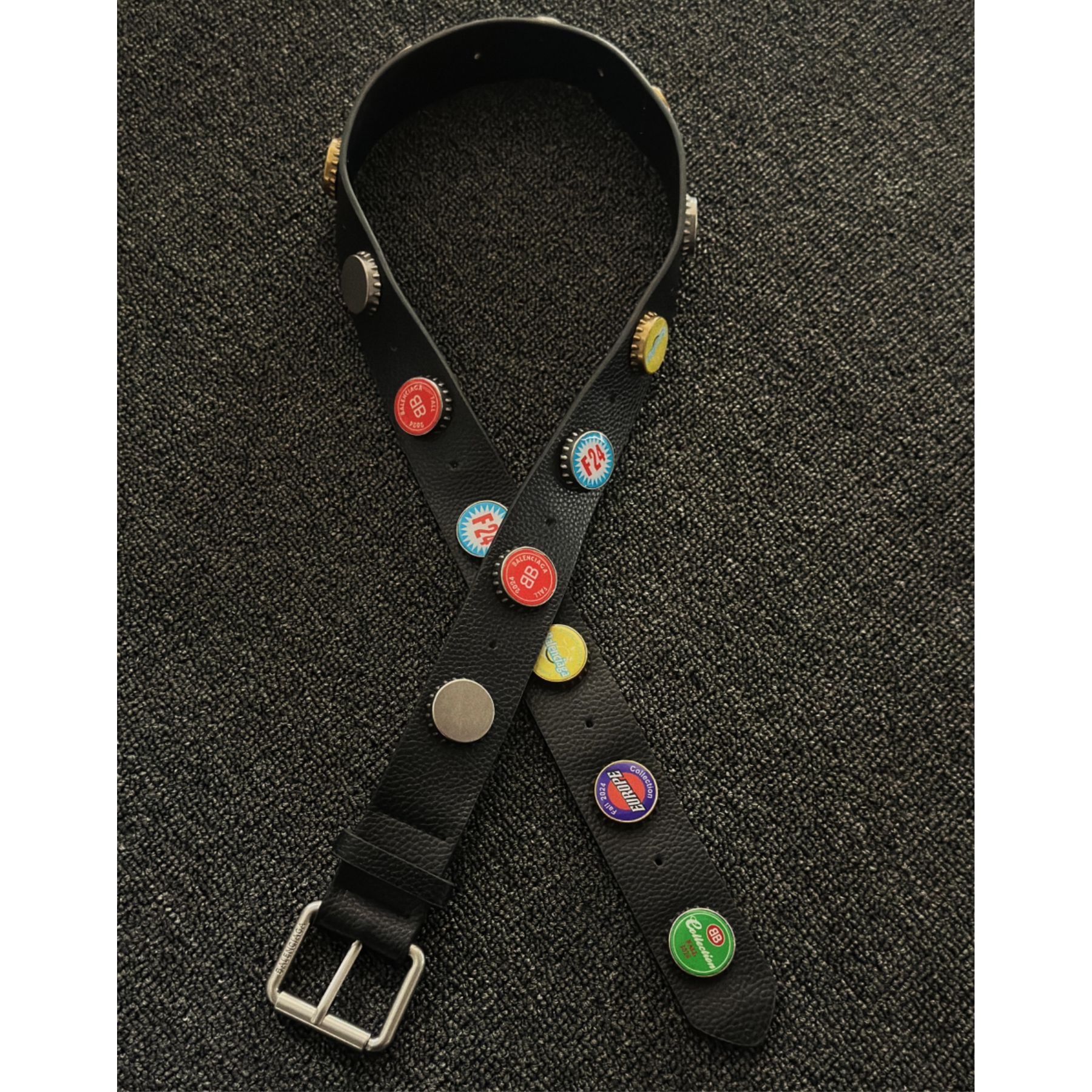 ironworks秀场款啤酒瓶盖腰带设计感男女同款皮带金属款时尚单品