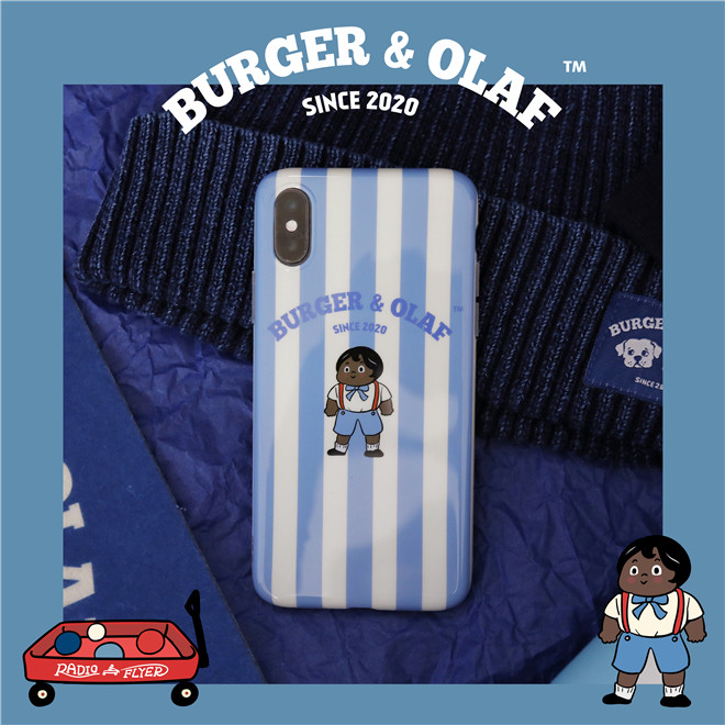 BAO0024 BURGER OLAF 复古玩具屋 娃娃 iPhone 14 Pro Max 手机壳