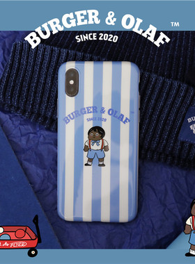 BAO0024 BURGER OLAF 复古玩具屋 娃娃 iPhone 14 Pro Max 手机壳